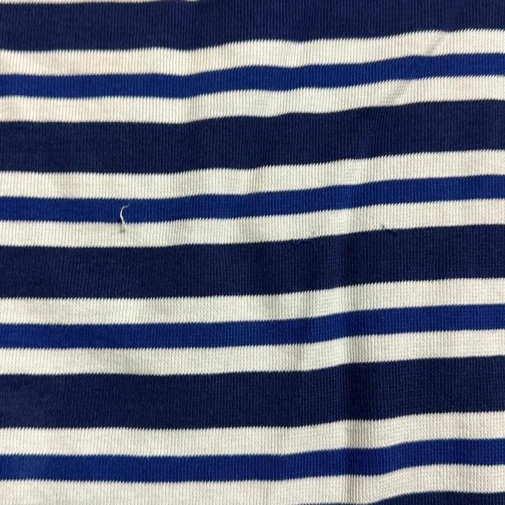 Vintage 90’s Men’s Ralph Lauren Navy Striped Polo Short Sleeve Shirt Size L